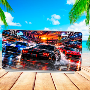 Drag Race Burnout Muscle Car License Plate
